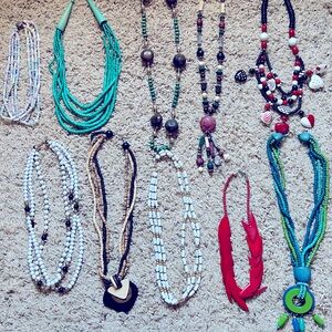 80’s/90’s chunky beaded necklaces